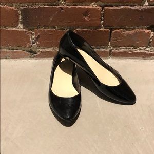 Black Coke Haan Patent Leather Flats